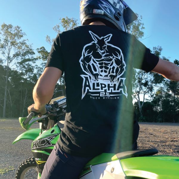 Alpha Shocks Unisex Black & White T-Shirt